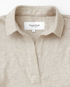 Made in Canada 100% Organic Cotton Thursday Popover Long Sleeve Tee Oatmeal - Province of Canada
