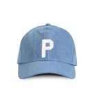 Made in Canada 100% Cotton Letter P Baseball Hat Light Blue Denim - Province of Canada