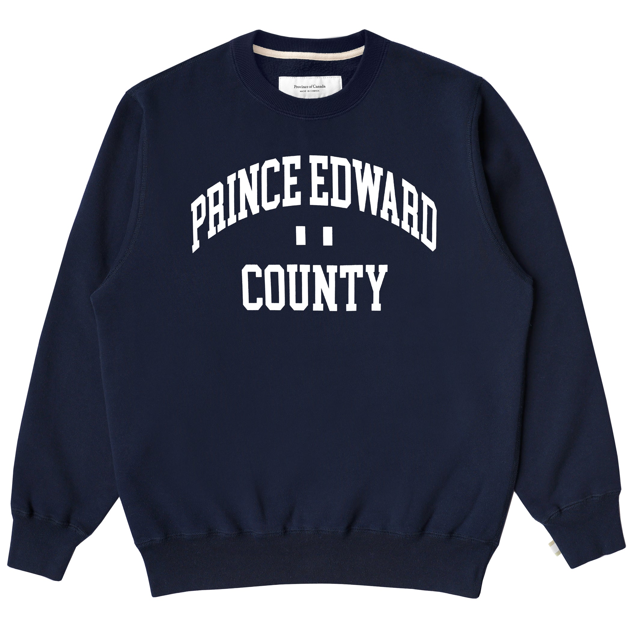 Made in Canada Prince Edward County Fleece Sweatshirt Navy - Unisex - Province of Canada