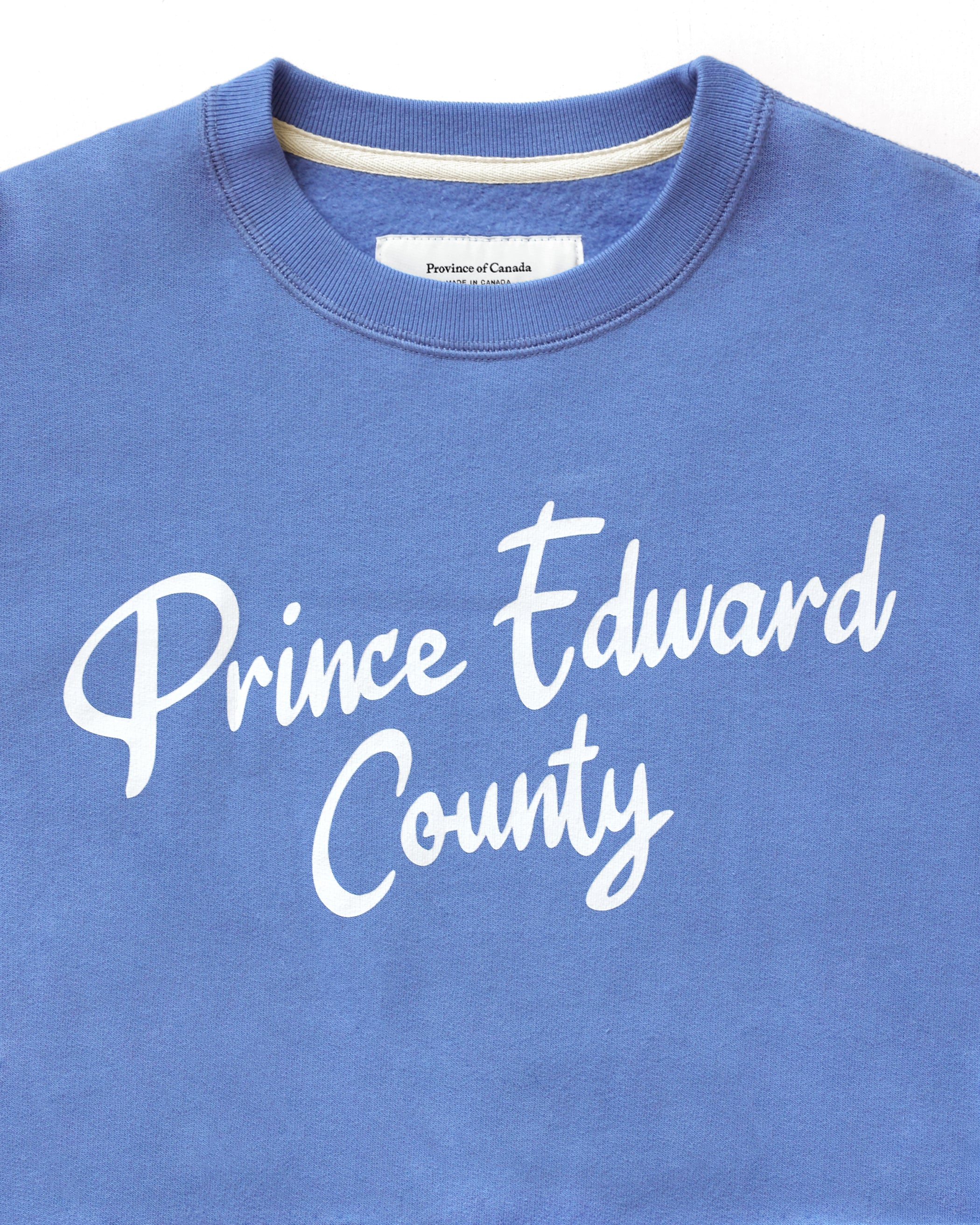 Made in Canada Prince Edward County Sweatshirt Periwinkle - Unisex - Province of Canada