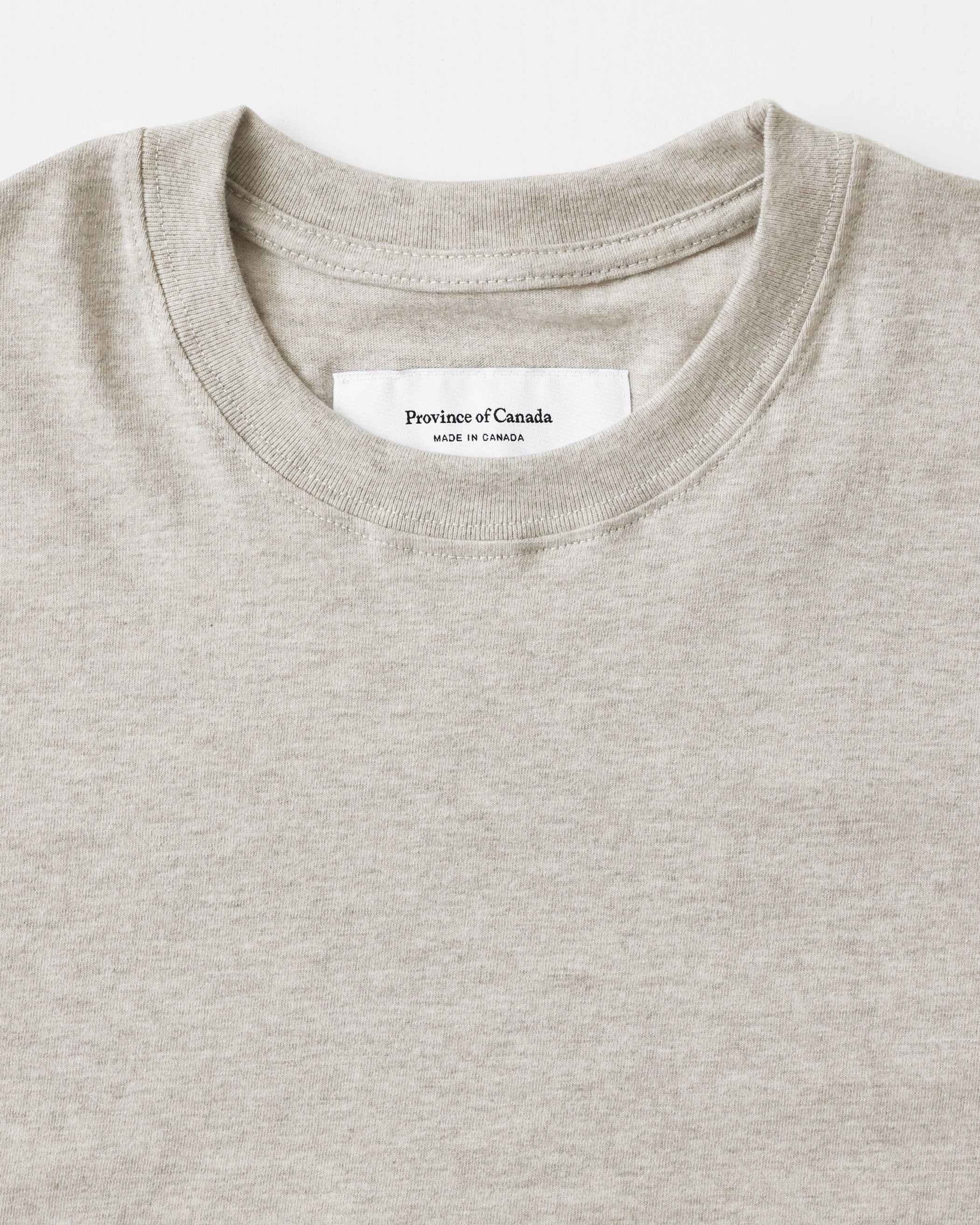 Made in Canada 100% Cotton Pocket T-Shirt Dress Oatmeal - Province of Canada