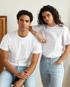 100% Organic Cotton Monday Tee White - Unisex - Made in Canada - Province of Canada