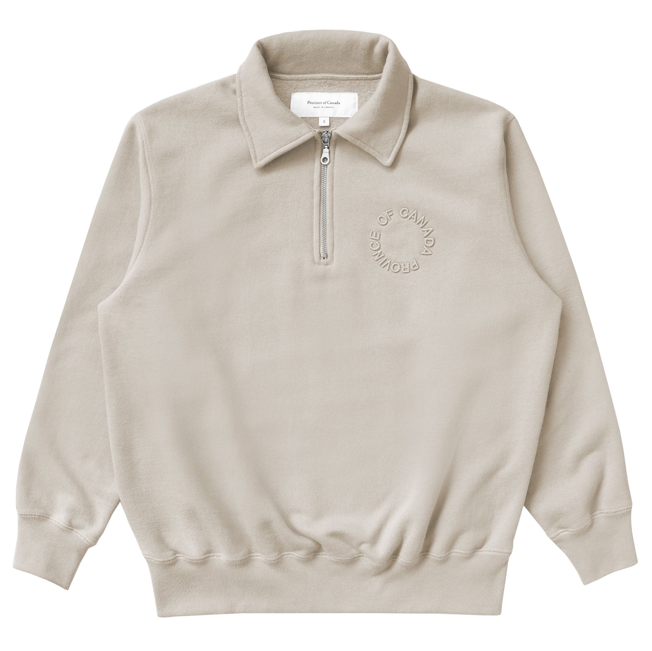 Made in Canada Half Zip Fleece Sweatshirt Beach - Unisex - Province of Canada