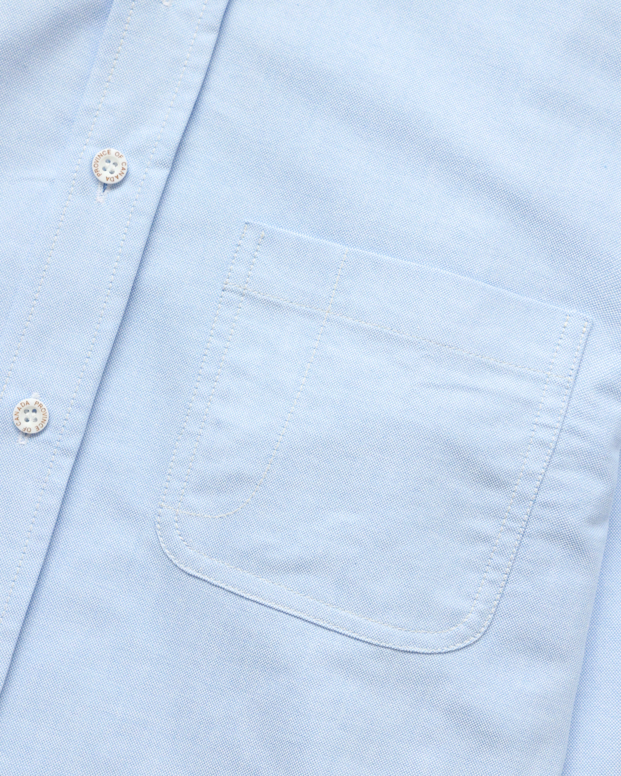 Made in Canada 100% Cotton Blue Oxford Shirt - Unisex - Province of Canada