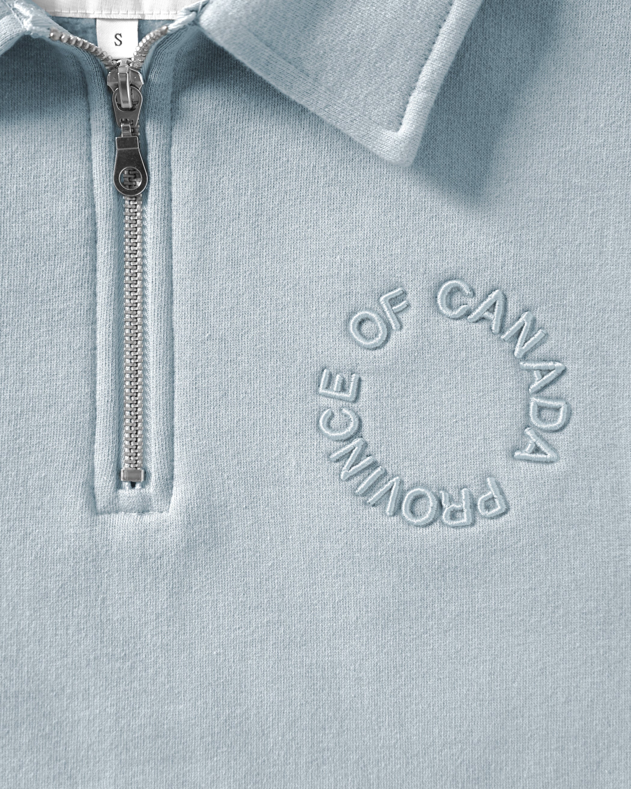 Made in Canada Half Zip Fleece Sweatshirt Blueish - Unisex - Province of Canada