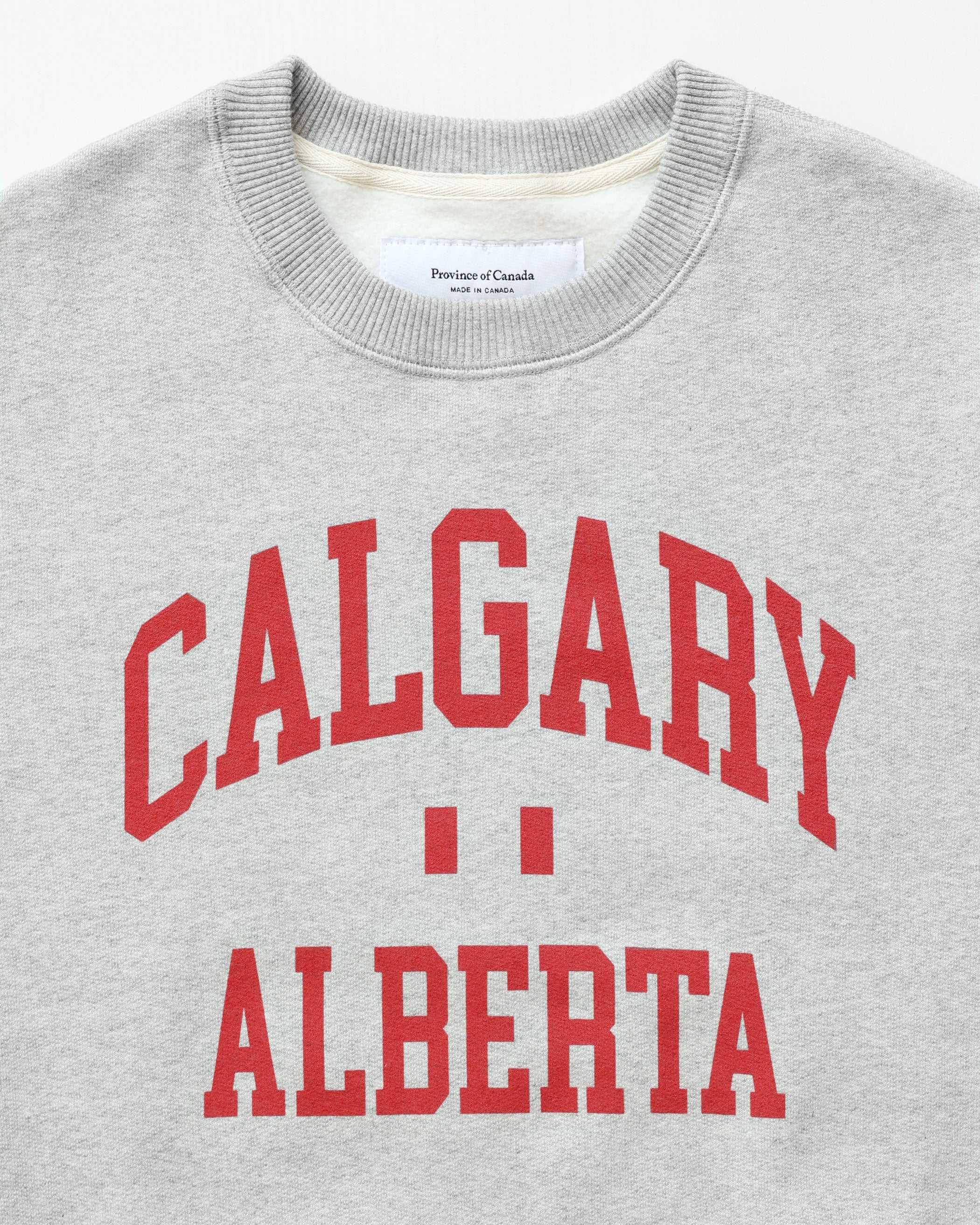 Made in Canada Calgary Fleece Sweatshirt Heather Grey - Unisex - Province of Canada 