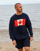 Made in Canada Cotton Canada Flag Cotton Knit Sweater - Unisex - Province of Canada 