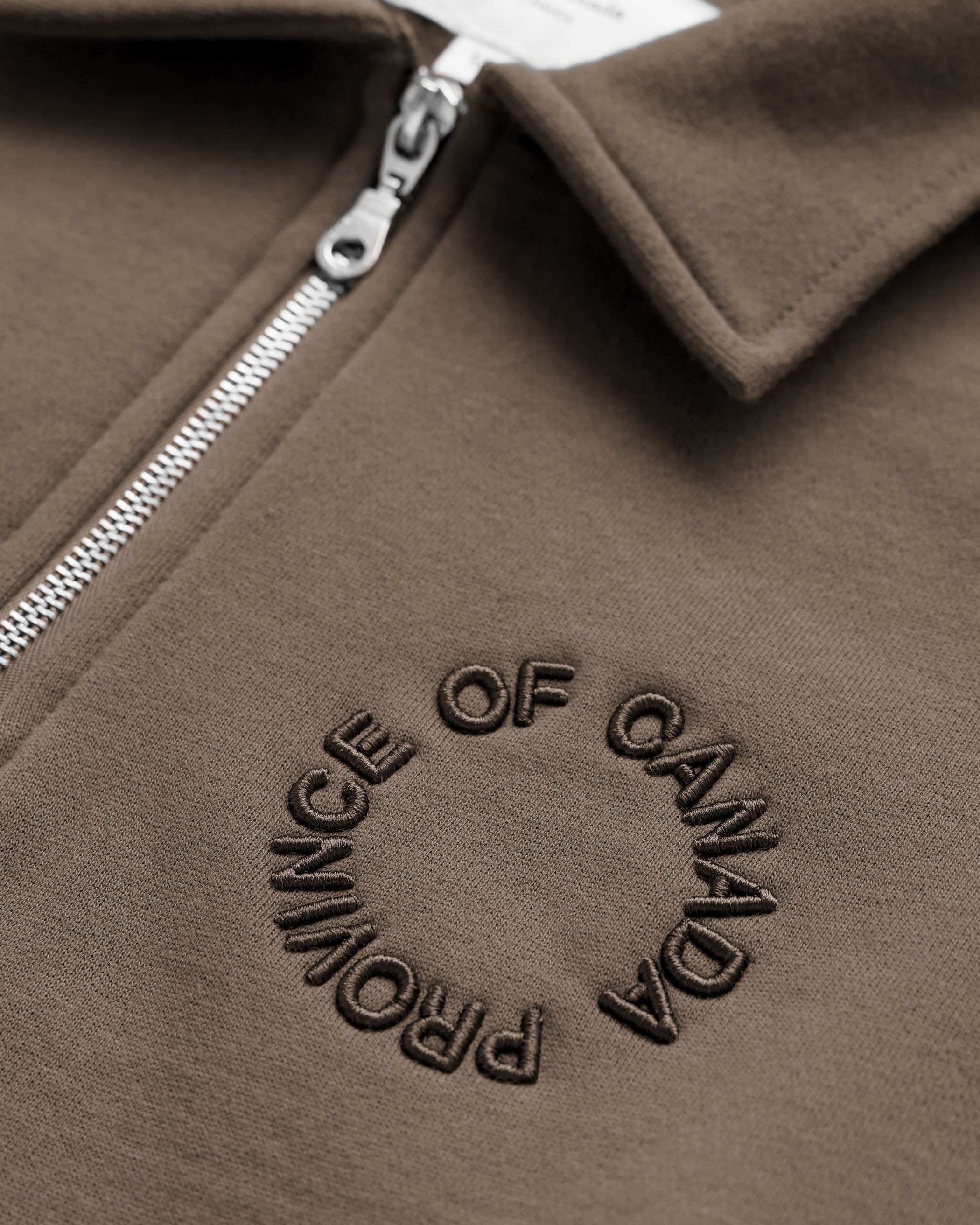 Made in Canada Half Zip Fleece Sweatshirt Chestnut - Unisex - Province of Canada