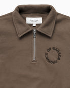 Made in Canada Half Zip Fleece Sweatshirt Chestnut - Unisex - Province of Canada