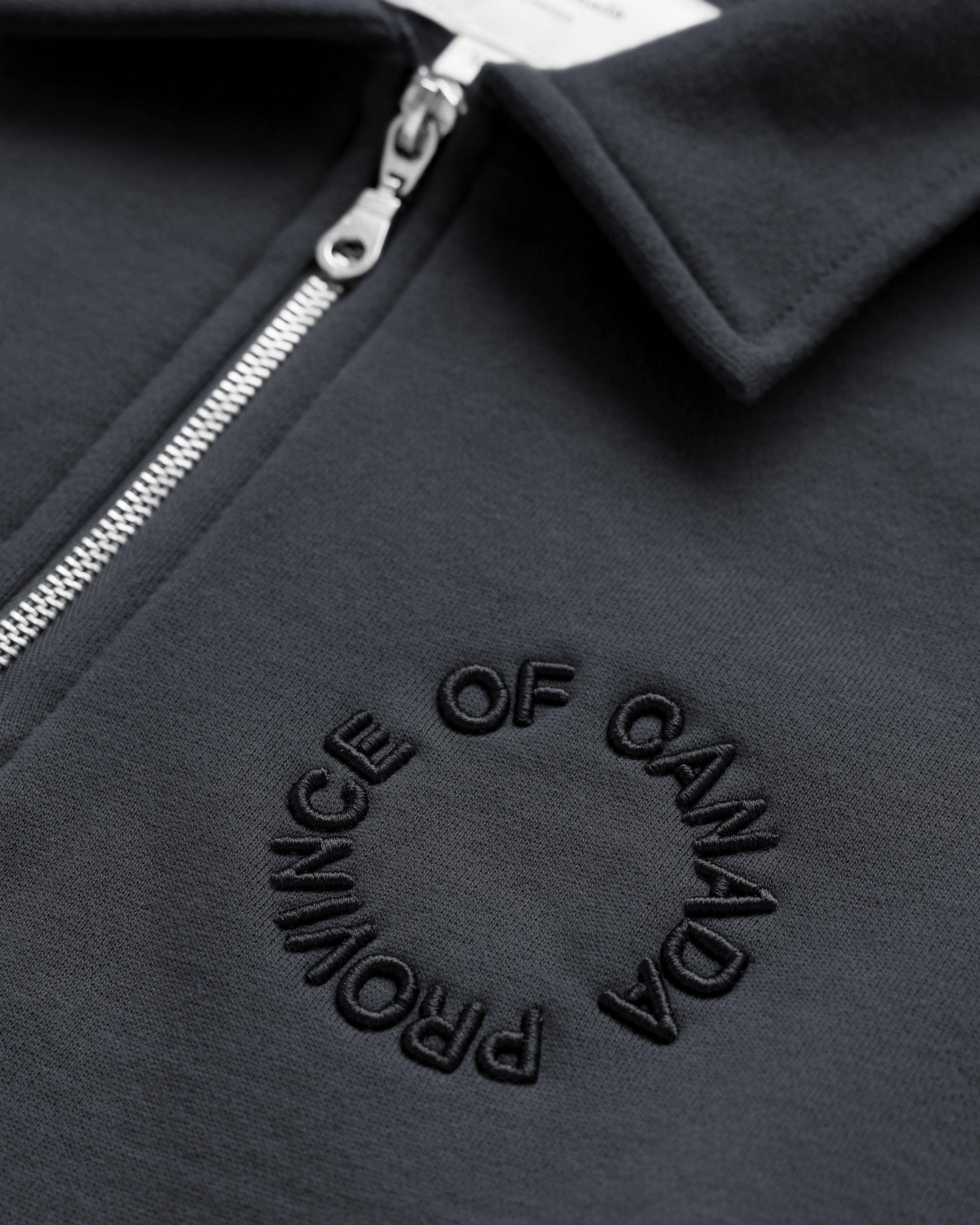 Made in Canada Half Zip Fleece Sweatshirt Coal - Unisex - Province of Canada