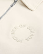 Province of Canada - Half Zip Fleece Sweatshirt Cream Unisex - Made in Canada