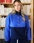 Made in Canada 100% Cotton Reverse Fleece Pullover Royal Navy - Unisex - Province of Canada