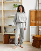 Made in Canada Flag Fleece Sweatshirt Heather Grey - Unisex - Province of Canada