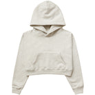 Made in Canada Fleece Flag Fleece Crop Hoodie Eggshell Province of Canada