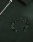 Province of Canada - Half Zip Fleece Sweatshirt Forest Unisex - Made in Canada