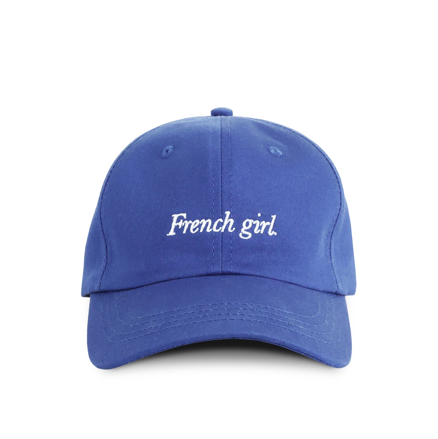 Made in Canada 100% Cotton Blue French Girl Baseball Hat - Province of Canada 