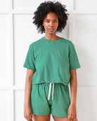 Made in Canada Monday Crop Top Green - Province of Canada