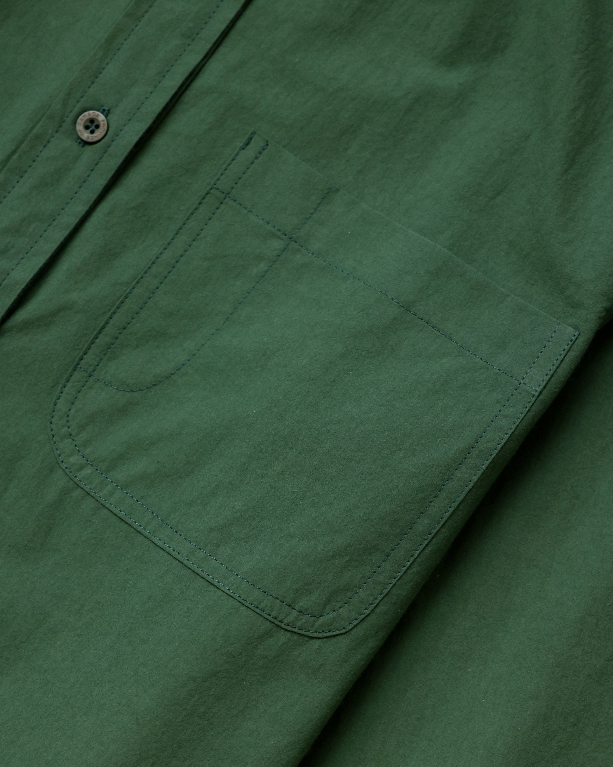 Made in Canada 100% Cotton Washed Poplin Dress Forest Green - Province of Canada