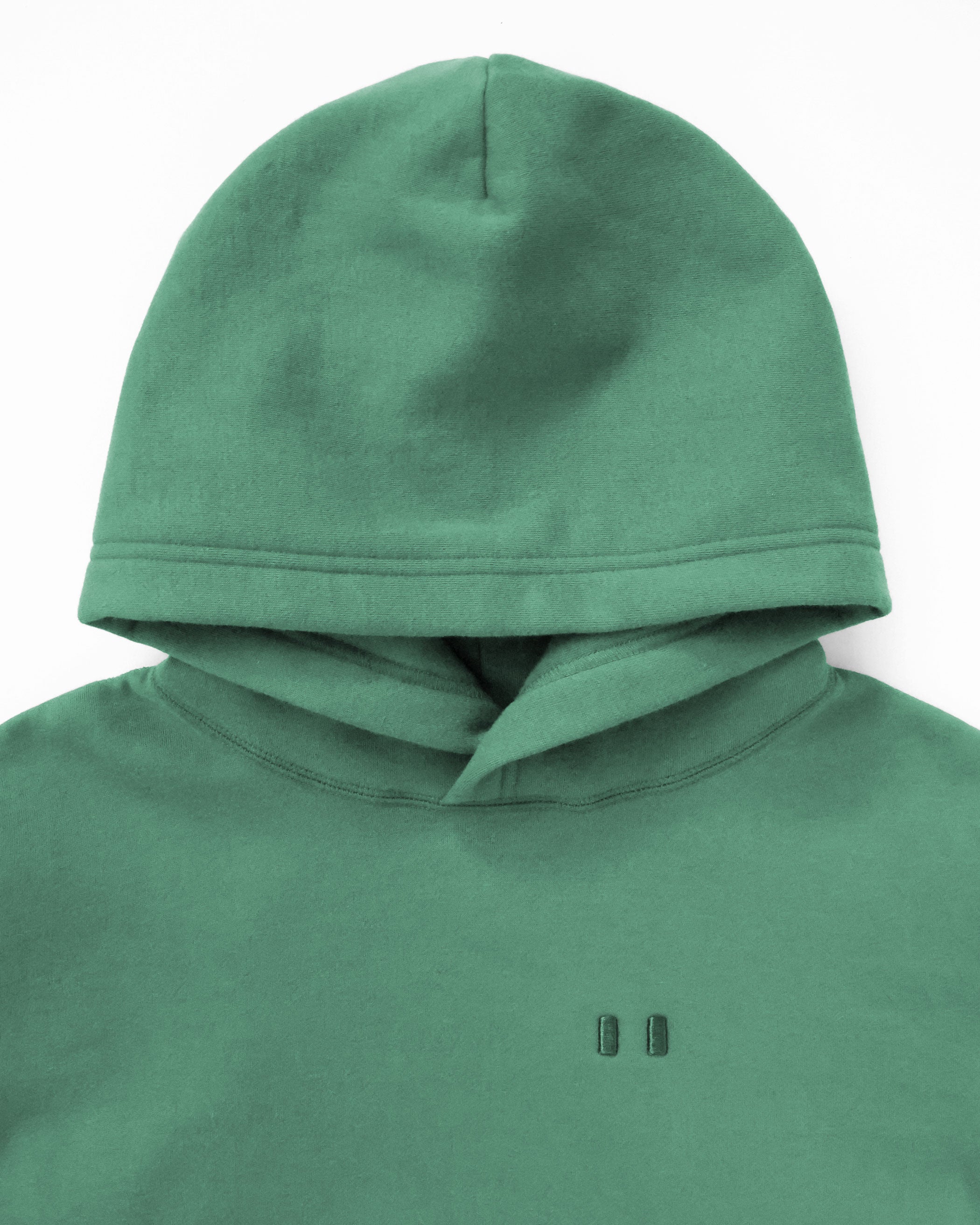 Made in Canada Flag Fleece Hoodie Green - Unisex - Province of Canada