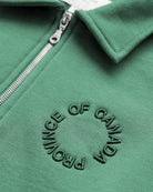 Made in Canada Half Zip Fleece Sweatshirt Green - Unisex - Province of Canada