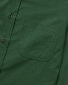 Made in Canada 100% Cotton Washed Poplin Shirt Forest Green - Unisex - Province of Canada