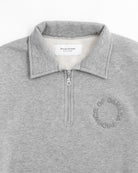 Province of Canada - Half Zip Fleece Sweatshirt Heather Grey Unisex - Made in Canada