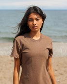 Made in Canada 100% Cotton Midi T-Shirt Dress Heather Brown Province of Canada