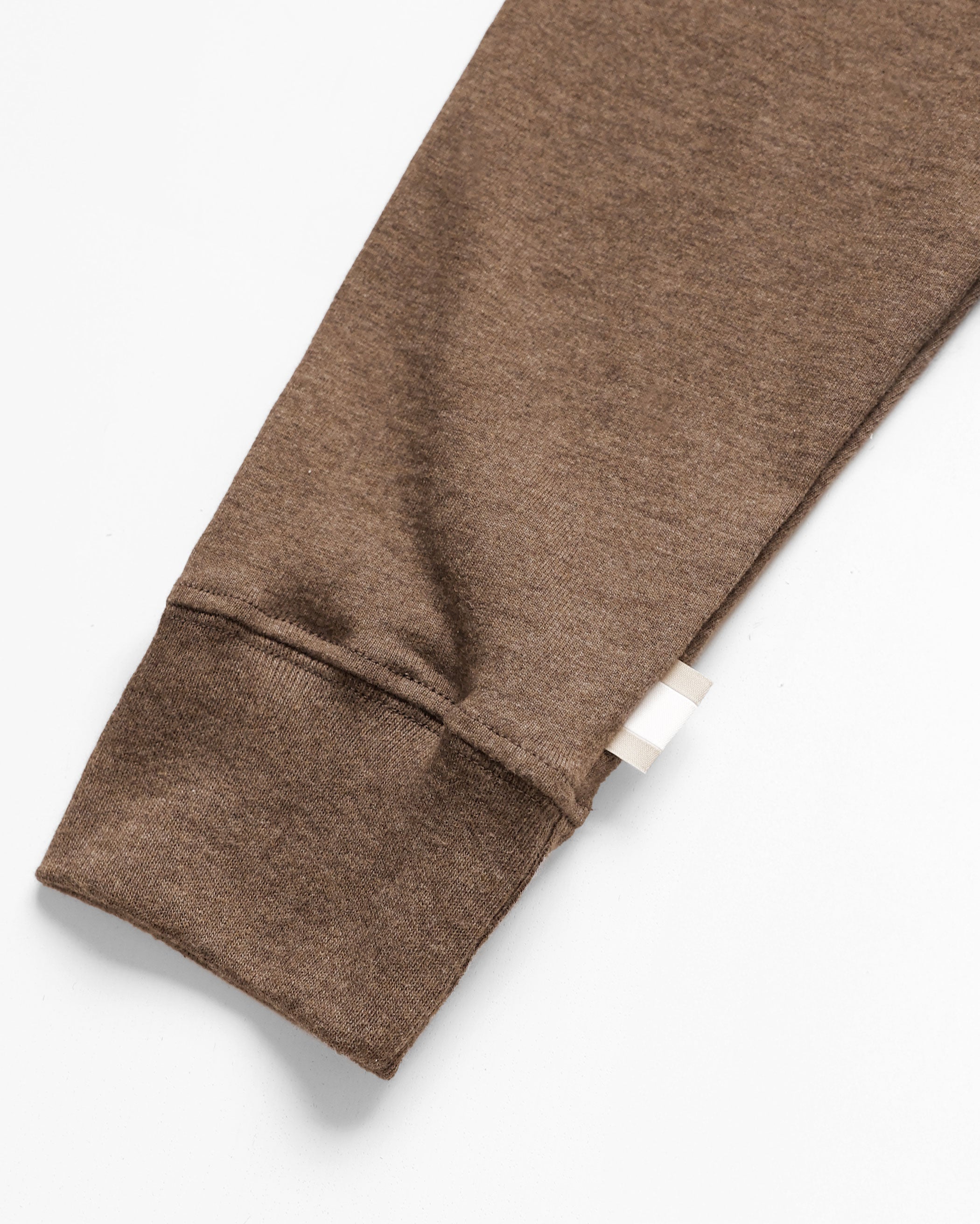 Made in Canada 100% Organic Cotton Monday Long Sleeve Tee Heather Brown - Unisex - Province of Canada 