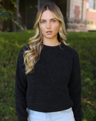 Made in Canada Cotton Knit Sweater Heather Black 100% Cotton - Unisex - Province of Canada