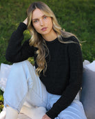 Made in Canada Cotton Knit Sweater Heather Black 100% Cotton - Unisex - Province of Canada