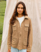 Reverse Fleece Overshirt Camel - Unisex - Made in Canada - Province of Canada