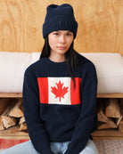 Made in Canada Cotton Canada Flag Cotton Knit Sweater - Unisex - Province of Canada 