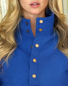 Made in Canada 100% Cotton Reverse Fleece Pullover Royal - Unisex - Province of Canada