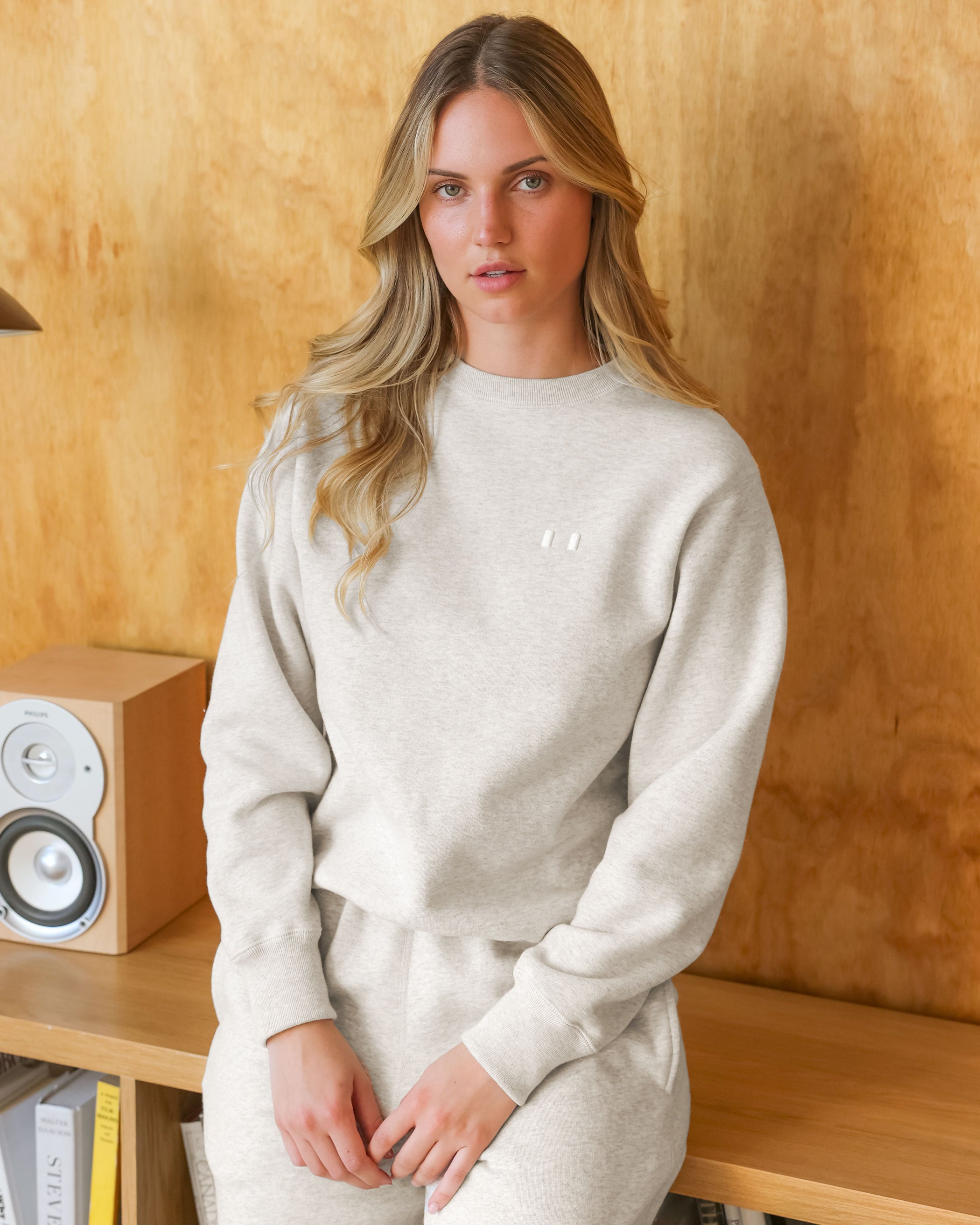 Made in Canada Flag Fleece Sweatshirt Eggshell - Unisex - Province of Canada