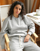 Made in Canada Flag Fleece Sweatshirt Heather Grey - Unisex - Province of Canada