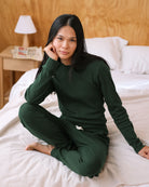 Made in Canada Fine Ribbed Long Sleeve Tee Forest - Unisex - Province of Canada