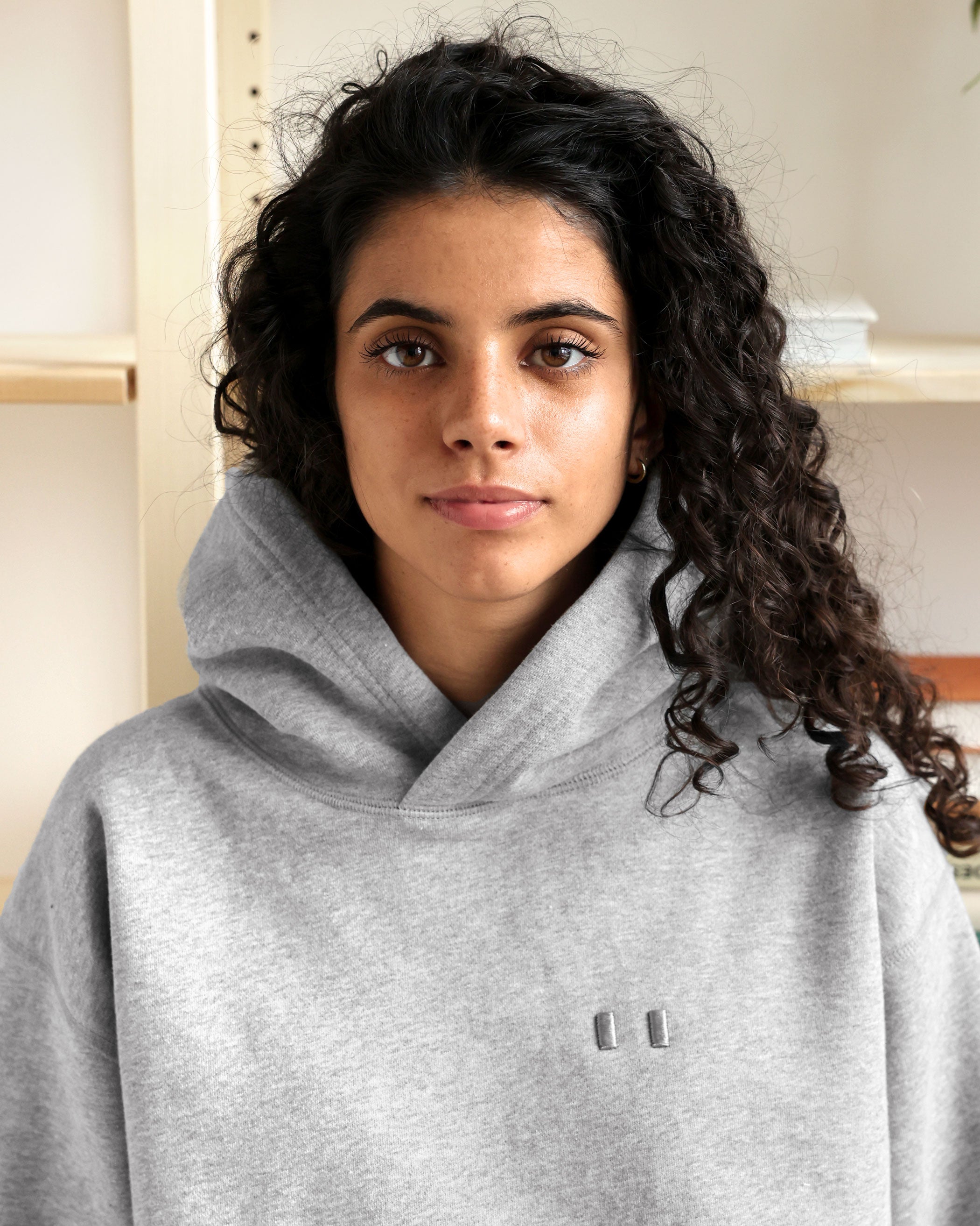 Made in Canada Flag Fleece Hoodie Heather Grey - Unisex