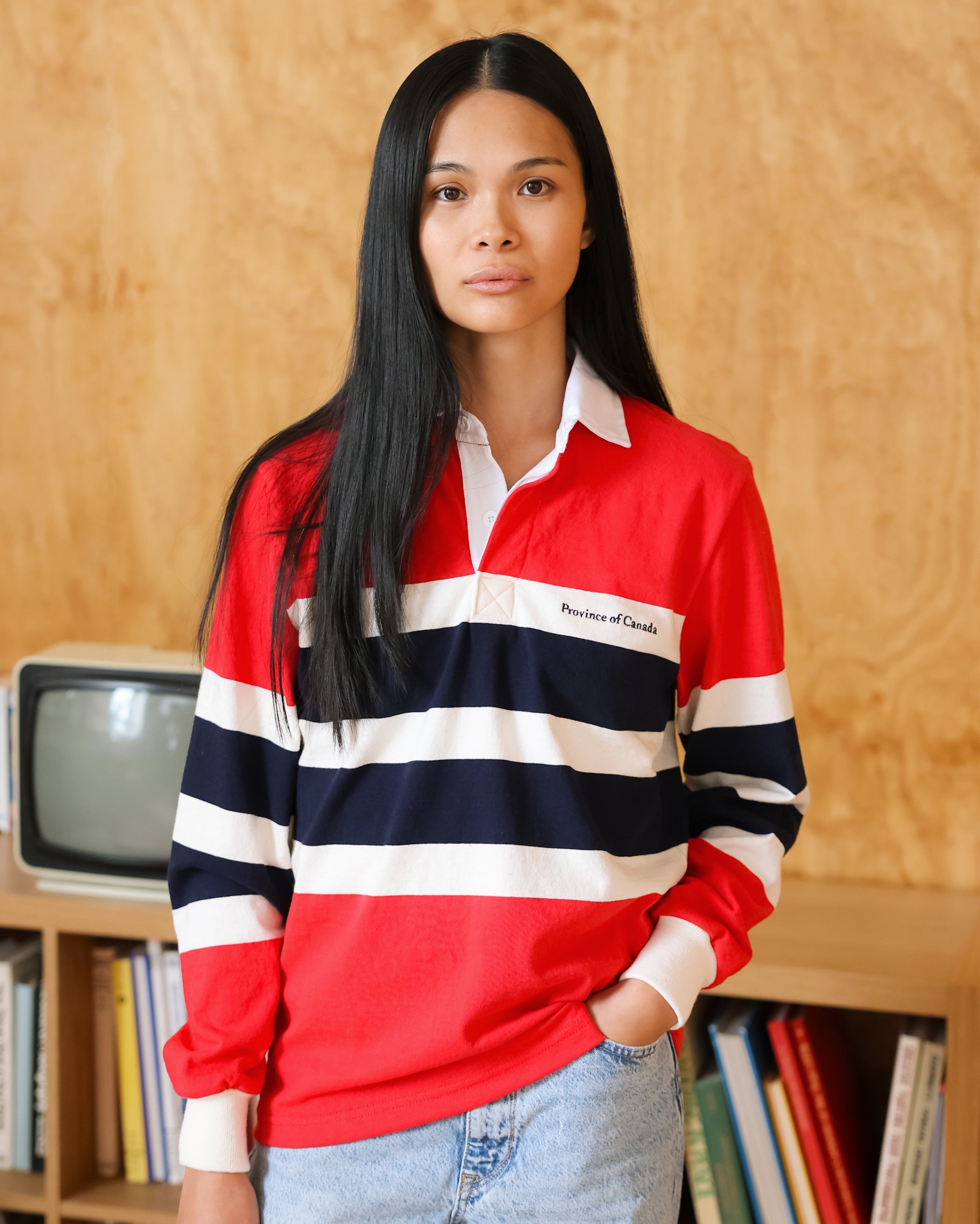 Made in Canada 100% Cotton Maurice Rugby Shirt - Unisex - Province of Canada 