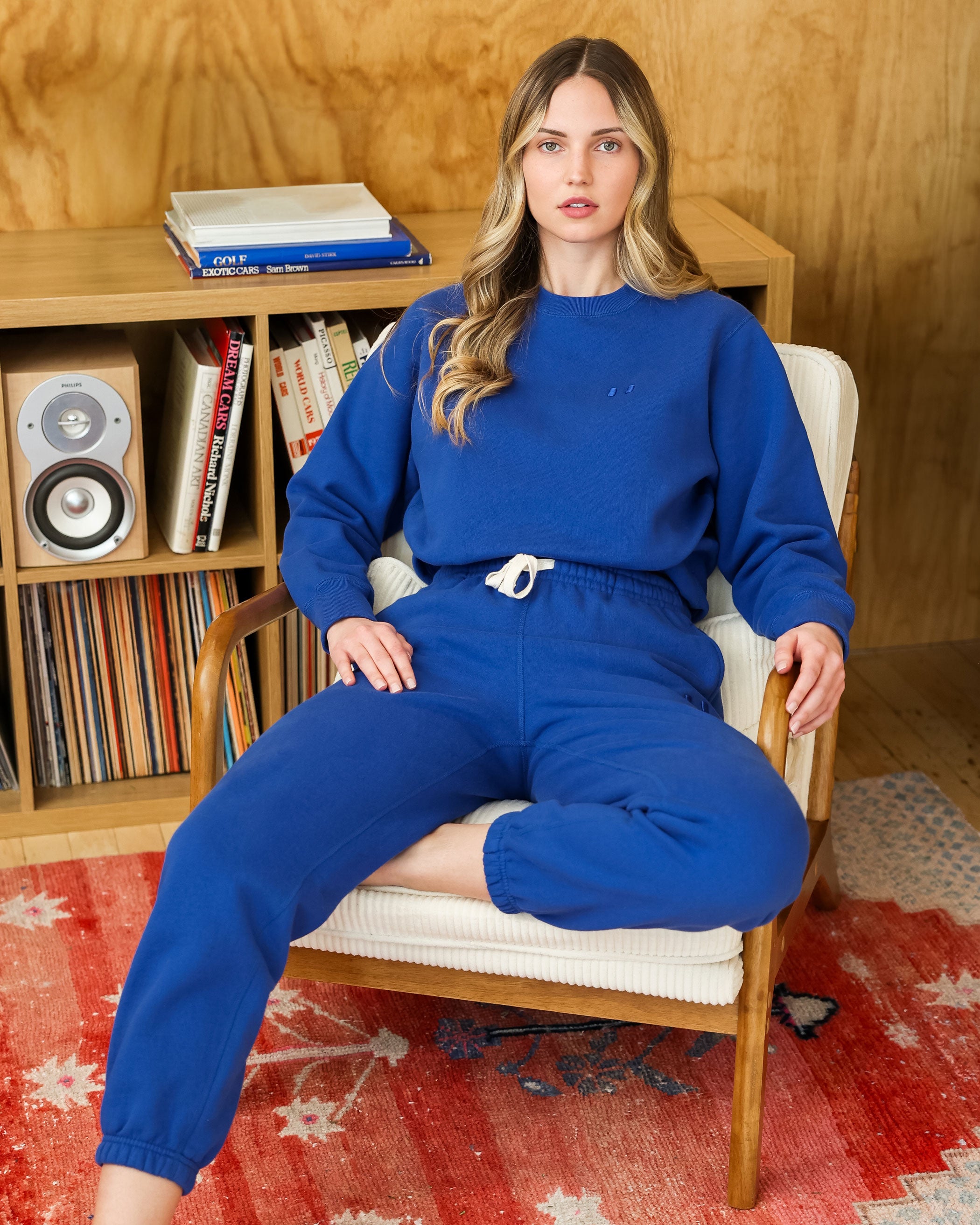 Made in Canada Flag Fleece Sweatpant Royal Blue - Unisex - Province of Canada