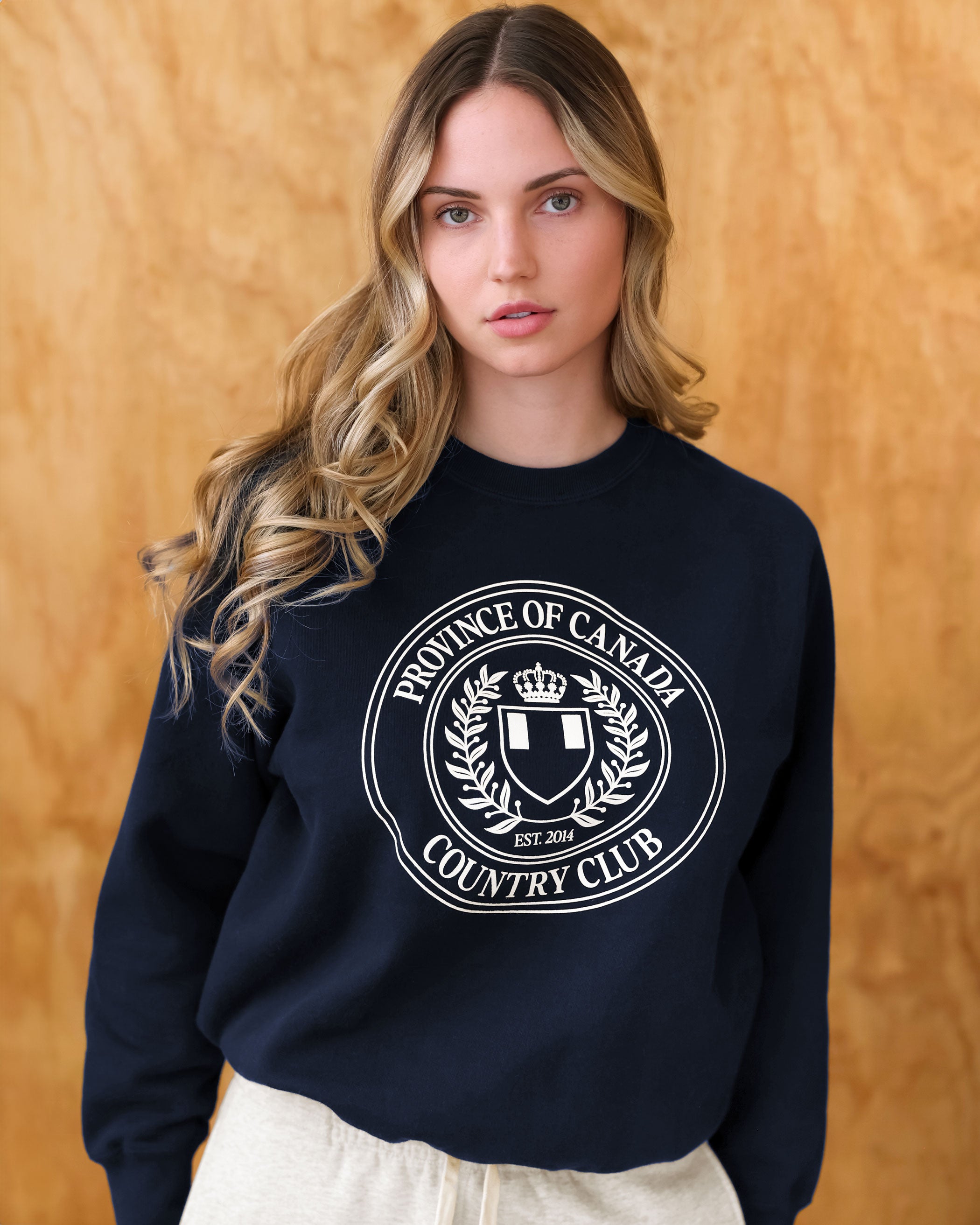 Made in Canada Country Club Fleece Sweatshirt Navy - Unisex - Province of Canada