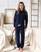 Made in Canada Relaxed French Terry Sweatpant Navy 100% Cotton - Unisex - Province of Canada