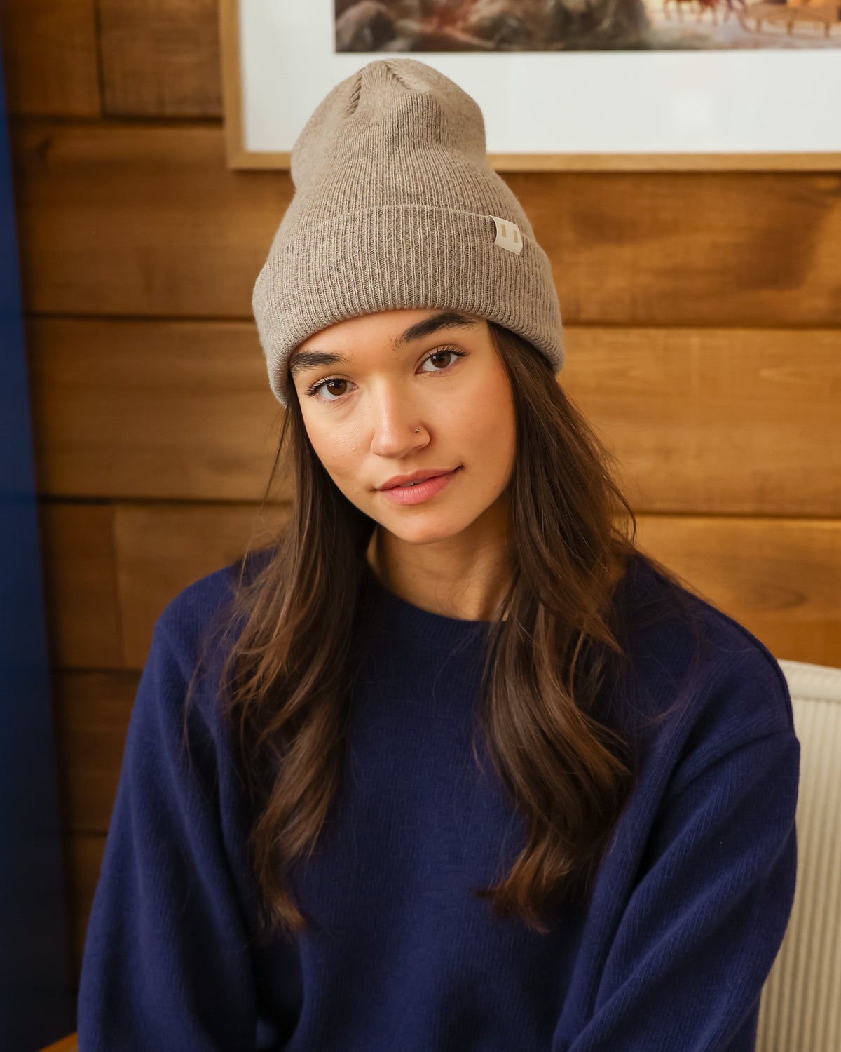 Made in Canada - Cashmere Wool Rib Toque Oatmeal - Province of Canada