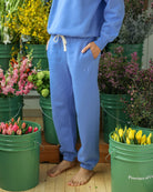 Made in Canada Flag Fleece Sweatpant Periwinkle - Unisex - Province of Canada 