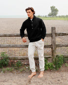 Made in Canada Reverse Fleece Pullover Black Unisex - Province of Canada