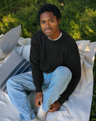 Made in Canada Cotton Knit Sweater Heather Black 100% Cotton - Unisex - Province of Canada