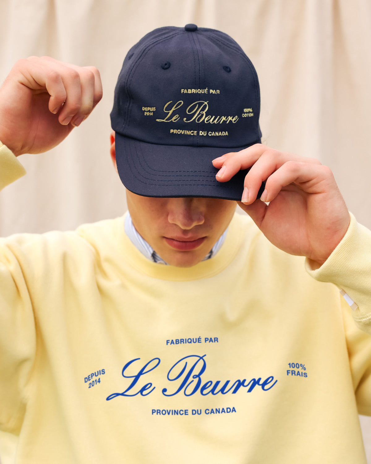 Made in Canada - Le Beurre Baseball Hat Navy - Province of Canada