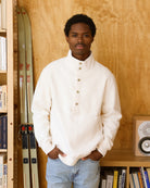 Made in Canada Reverse Fleece Pullover Cream - Unisex - Province of Canada 