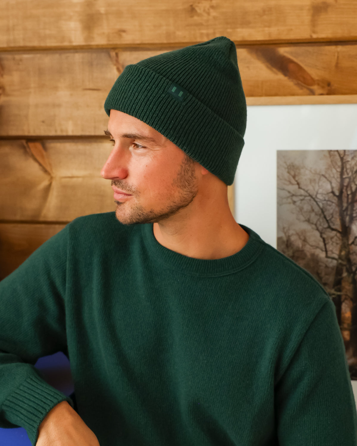 Made in Canada - Cashmere Wool Rib Toque Forest - Province of Canada