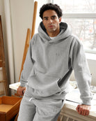 Made in Canada Flag Fleece Hoodie Heather Grey - Unisex
