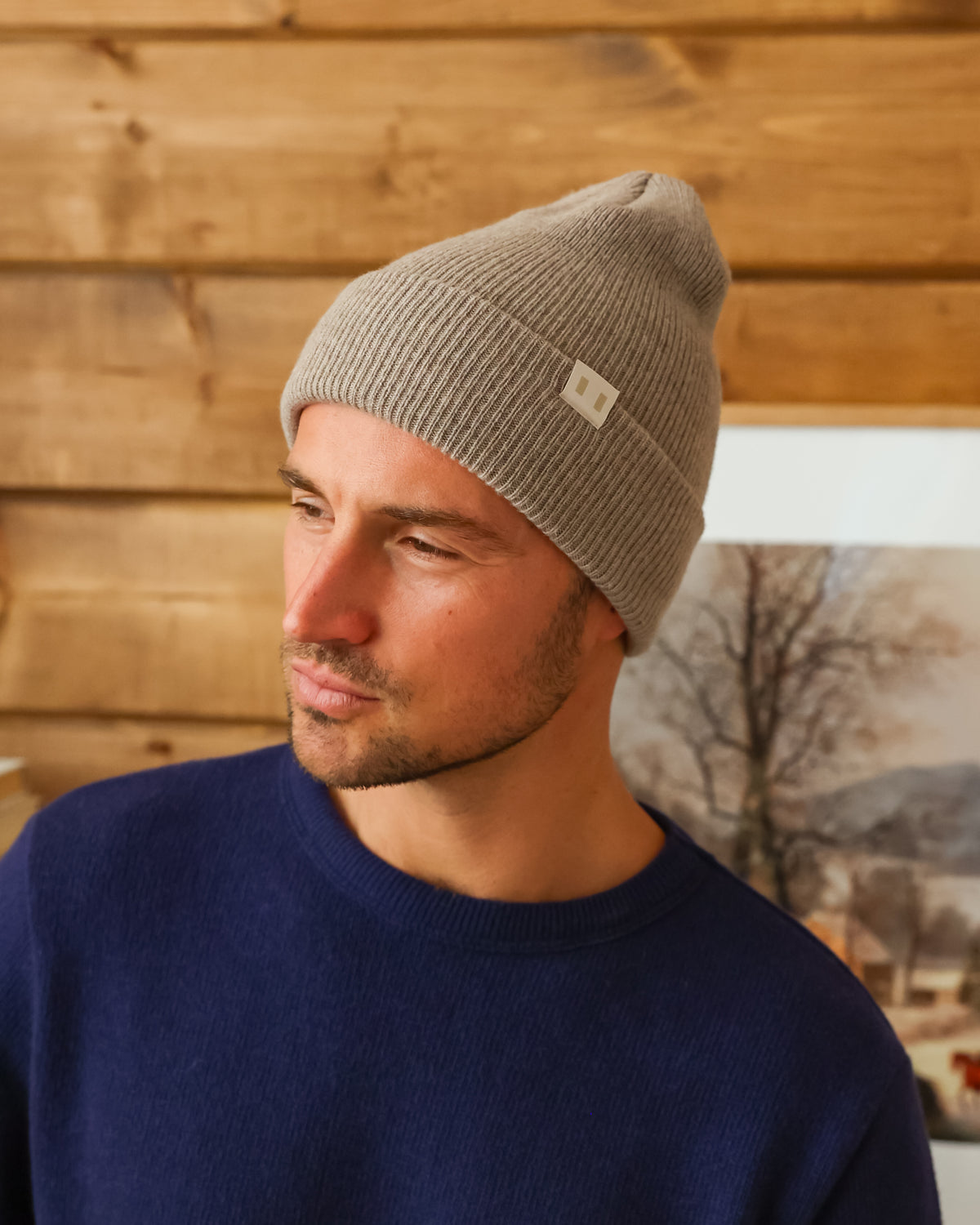 Made in Canada - Cashmere Wool Rib Toque Oatmeal - Province of Canada